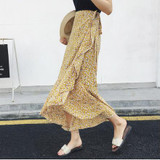 2018 floral print bohemian long skirts women Summer elegant beach maxi skirt Boho high waist asymmetrical ruffles cotton skirt 2018 floral print bohemian long skirts women Summer elegant beach maxi skirt Boho high waist asymmetrical ruffles cotton skirt