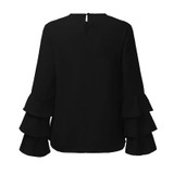 2018 Feminina Fashion Blusas Shirts Women Blouses Spring Summer Camisa Butterfly Sleeves Off White Female Tops Chiffon Blouse