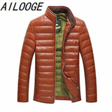 Autumn Winter Duck Down Jacket, Ultra Light Thin plus size winter jacket for men Fashion mens Outerwear coat