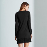 Autumn Winter Dress 2016 ZANZEA Women Casual Lace Patchwork Sexy Mini Dress Long Sleeve O Neck Loose Straight Vestidos Plus Size Autumn Winter Dress 2016 ZANZEA Women Casual Lace Patchwork Sexy Mini Dress Long Sleeve O Neck Loose Straight Vestidos Plus Size
