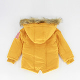 Autumn Winter children jackets Girls Boys Coats Hooded Faux Fur Collar Kids Outerwear 10T Cotton Padded Baby Girl Boy Snowsuit
