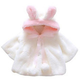 Autumn Winter Children Coat Baby Girl Jackets Single Breasted Child Coat Girl Outerwear Jackets Infant Girl Clothes White Pink