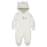 Autumn Winter Baby Rompers Bear style baby coral fleece Hoodies Jumpsuit baby girls boys romper newborn toddle clothing