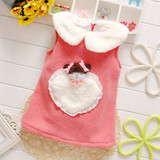 Autumn Winter Baby Infants Girls Kids Princess Cartoon Heart Fleece Velvet Sleeveless Vest Outwear Tops Waistcoats S2531