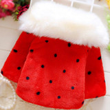 Autumn Winter Baby Girls Faux Fleece Long Sleeve Outerwear Kids Red Outerwear 12-24month Baby Pink Coat