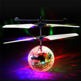 Children Mini Helicopter Toy Drones Flash Induction Luminous Ball Aircraft Lighting Sensing Hand Remote Control Toy