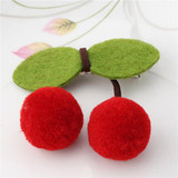 Children Lovely Sweet Cherry Bowknot Hairpins Leaf Hair Clip Kids Red Ball Twist Barrette Hair Accessories For Girl Headwear