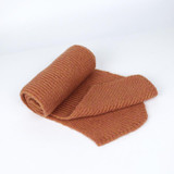 Children knitted Scarf and Hat Set Luxury Winter Warm Hats Scarves with Real Fur pompom Beanie for Boys and Girls 0-3 years