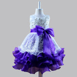 Children Girls Princess Dress Lush Formal Prom Party Ball Gown Little Bridesmaid Wedding Girl Baby Kids Girls Dresses