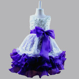 Children Girls Princess Dress Lush Formal Prom Party Ball Gown Little Bridesmaid Wedding Girl Baby Kids Girls Dresses