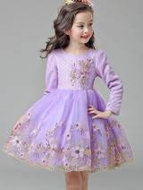 Autumn Winter Baby girl clothes Cute long sleeve Warm girl dress Bow Kids Toddler Tutu Party dresses
