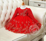 Autumn Winter Baby girl clothes Cute long sleeve Warm girl dress Bow Kids Toddler Tutu Party dresses