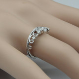LASAMERO Ring For Women 0.4ct flower shape Certified diamond Ring Accents 18k Gold Real Engagement Wedding Ring