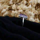 LASAMERO Pear Cut 10.5*7.5mm Purple Amethyst Rings For Women 925 Sterling Silver Ring Fine Jewelry Wedding Engagement Ring LASAMERO Pear Cut 10.5*7.5mm Purple Amethyst Rings For Women 925 Sterling Silver Ring Fine Jewelry Wedding Engagement Ring