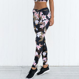 2018 Fashion Women Mesh Print Fitness Leggings Workout Patchwork Sporting Leggings Skinny Women Pants Adventure Time Bottom