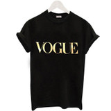 2018 Fashion Summer T Shirt Women VOGUE Printed T-shirt Women Tops Tee Shirt Femme New Arrivals Hot Sale harajuku female T-shirt