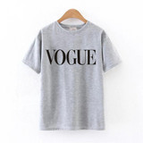 2018 Fashion Summer T Shirt Women VOGUE Printed T-shirt Women Tops Tee Shirt Femme New Arrivals Hot Sale harajuku female T-shirt