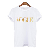2018 Fashion Summer T Shirt Women VOGUE Printed T-shirt Women Tops Tee Shirt Femme New Arrivals Hot Sale harajuku female T-shirt