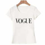 2018 Fashion Style Summer Tshirt Harajuku Tumblr VOGUE Letter printed t shirt women Tops Blusa