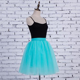 2018 Fashion Knee Length Tutu Tulle Skirt Adult Summer Skirts Womens Lolita Bridesmaids Saia Faldas Jupe