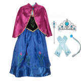 2018 Fashion Custom Anna Elsa Girls Girl Dresses Princess Dress Kids Party Vestidos Baby Children Cosplay Dress Wedding Clothing
