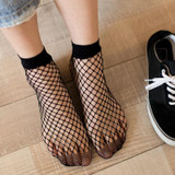 2018 Fashion Beauty Women Sexy Girls Socks Fishnet Ankle High Short Socks Lady Mesh Lace Fish Net Short Socks