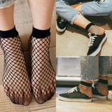 2018 Fashion Beauty Women Sexy Girls Socks Fishnet Ankle High Short Socks Lady Mesh Lace Fish Net Short Socks