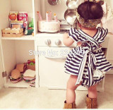 2018 Fashion baby toddler girls dress newborn girls bowknot dress Infant clothing casual dress for summer vestido