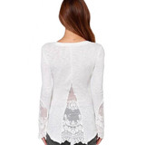 2018 Fashion Autumn Women Sweaters And Pullovers Winter Long Sleeve Lace Knitted Sweater Women Tops Casual Jumper Pull Femme XXL
