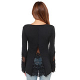 2018 Fashion Autumn Women Sweaters And Pullovers Winter Long Sleeve Lace Knitted Sweater Women Tops Casual Jumper Pull Femme XXL