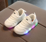 2018 European Spring/Autumn LED lighted soft kids shoes cool casual children casual shoes fashion baby girls boys shoes