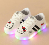 2018 European high quality LED lighting children casual shoes cool hot sales cartoon glowing sneakers baby cute girls boys shoes