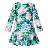 W.L.MONSOON Girls Dress Long Sleeve 2017 Brand Christmas Dress Princess Costume for Kids Clothes Flower Children Winter Dresses