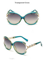 VWKTUUN Vintage Big Sunglasses Women Crystal Frame Sun Glasses Retro Oversized Glasses Female Eyewear Brand Outdoor Sport Oculos