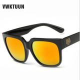 VWKTUUN Sunglasses Men Women Star Style Eyewear Fashion Outdoor UV400 Shades Male Mirror Sun Glasses Tiger Logo Coating Sunglass