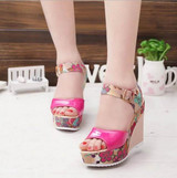 VTOTA Summer Shoes Women Sandals Sweet high-heeled Shoes Wedges Fish Head Women Sandals Waterproof Platform Shoes Women 326