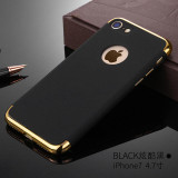 Vpower Plating Case For iphone 7/7 plus iphone 7 Case Gold Black Luxury Thin Back Hard Armor Case For Apple iPhone 7 Cover