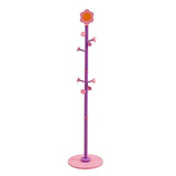 BJLWTQ Kids Children Coat Rack, 63'' Tall Entryway Hall Tree Coat Tree Stand Coat Hanger Clothes Tree for Jacket,Hat,Clothes,Purse,Scarves,Handbags,Umbrella-(8 Hooks,Purple)