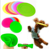 Vorkin Fantastic Pet Dog Flying Disc Tooth Resistant Training Toy Play Frisbee Tide Free Shipping