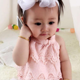2017 Cute Summer Newborn Infant Baby Girl Lace Floral Romper Jumpsuit Outfits Sunsuit