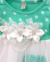 2017 Cute Summer Children Clothing Ball Gown Kids Baby Girls Polka Dots Tutu Dresses 4 Colors Vestido Infantil