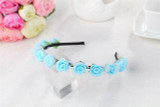 2017 Cute Rose Flower Crown Festival Headband Headwear Wedding Garland Floral Hairband Accessories