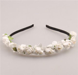 2017 Cute Rose Flower Crown Festival Headband Headwear Wedding Garland Floral Hairband Accessories