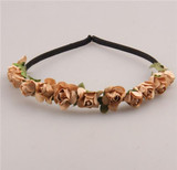 2017 Cute Rose Flower Crown Festival Headband Headwear Wedding Garland Floral Hairband Accessories