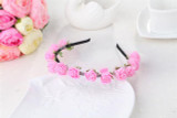 2017 Cute Rose Flower Crown Festival Headband Headwear Wedding Garland Floral Hairband Accessories