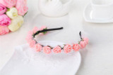 2017 Cute Rose Flower Crown Festival Headband Headwear Wedding Garland Floral Hairband Accessories