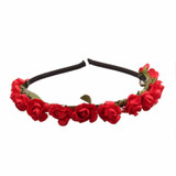 2017 Cute Rose Flower Crown Festival Headband Headwear Wedding Garland Floral Hairband Accessories