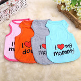 2017 Cute Pet Dog Clothes Spring T-shirt Soft Dogs Clothes Pet Cat Clothing Summer Cotton Shirt Casual Coats For Small Pets