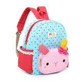 2017 cute Dot Bow Children school bags Cartoon Rabbit kindergarten baby backpack high quality canvas girls Student shoulder bags