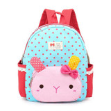2017 cute Dot Bow Children school bags Cartoon Rabbit kindergarten baby backpack high quality canvas girls Student shoulder bags